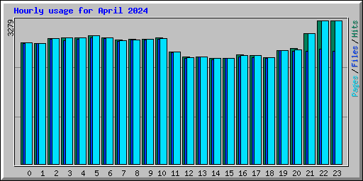Hourly usage for April 2024
